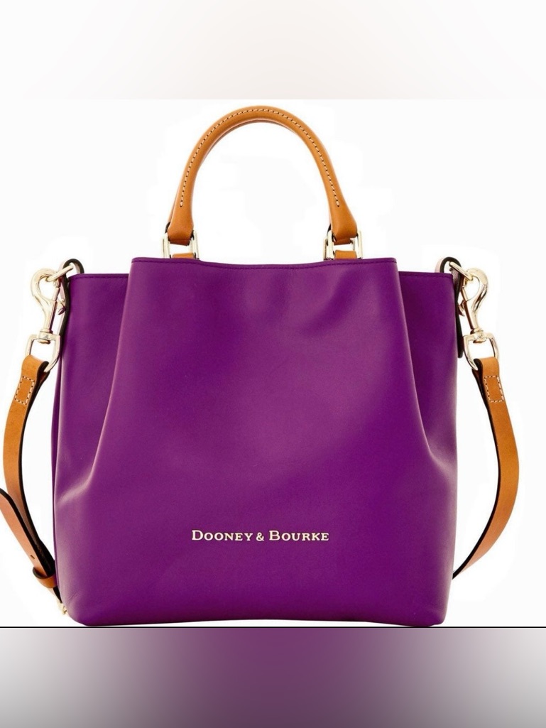 Dooney & Bourke Purple Leather Barlow City